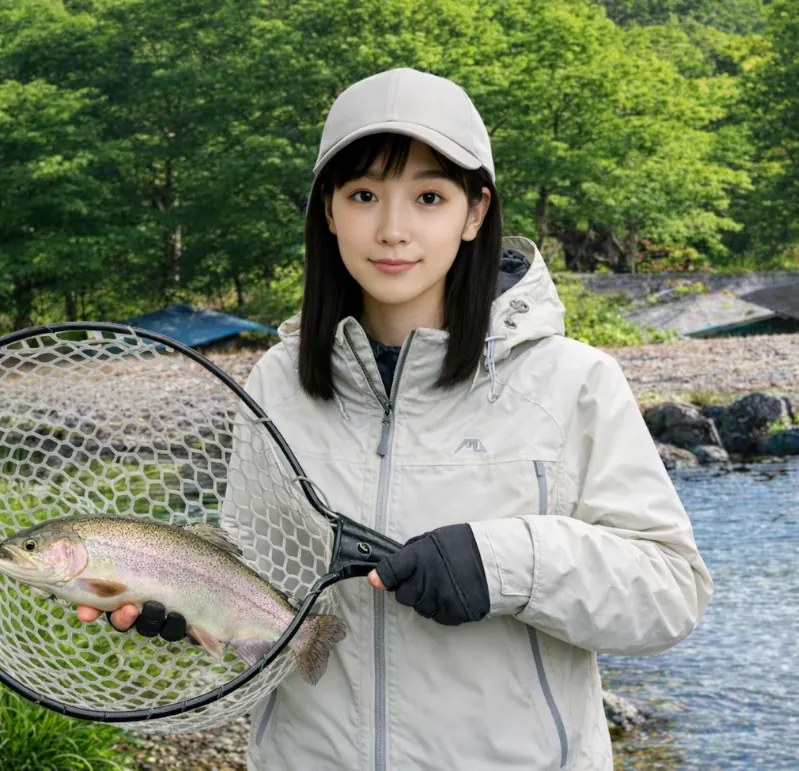 釣り場 恵比寿でニジマスの釣果を得た国生.webp